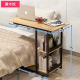 Removeable Laptop Desk with Wheels Wooden Table Computer