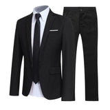 1 Set Trendy Men Blazer Pants British Style