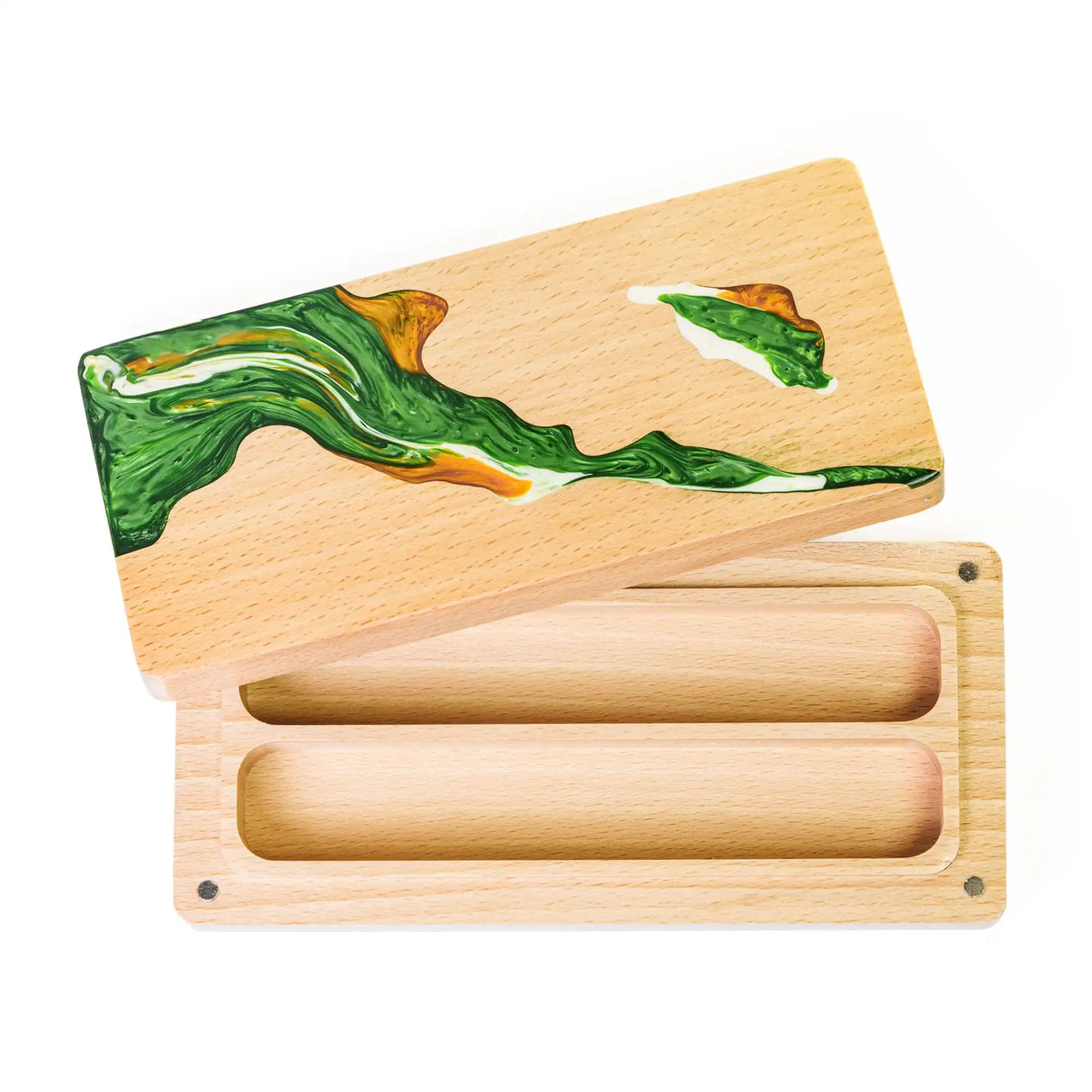 Wooden Dice Storage Box, Rectangle Dice Case, High