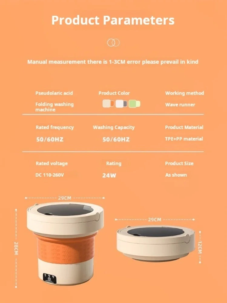 Portable Washing Machine Folding Mini Washing Machine Washing