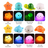 Baby Cute Animals Bath Toy Swimming Water LED