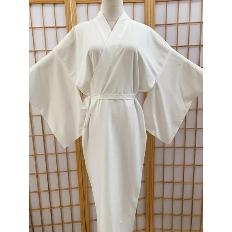 Japanese Traditional Kimono Juban Women White Yukata Kimono