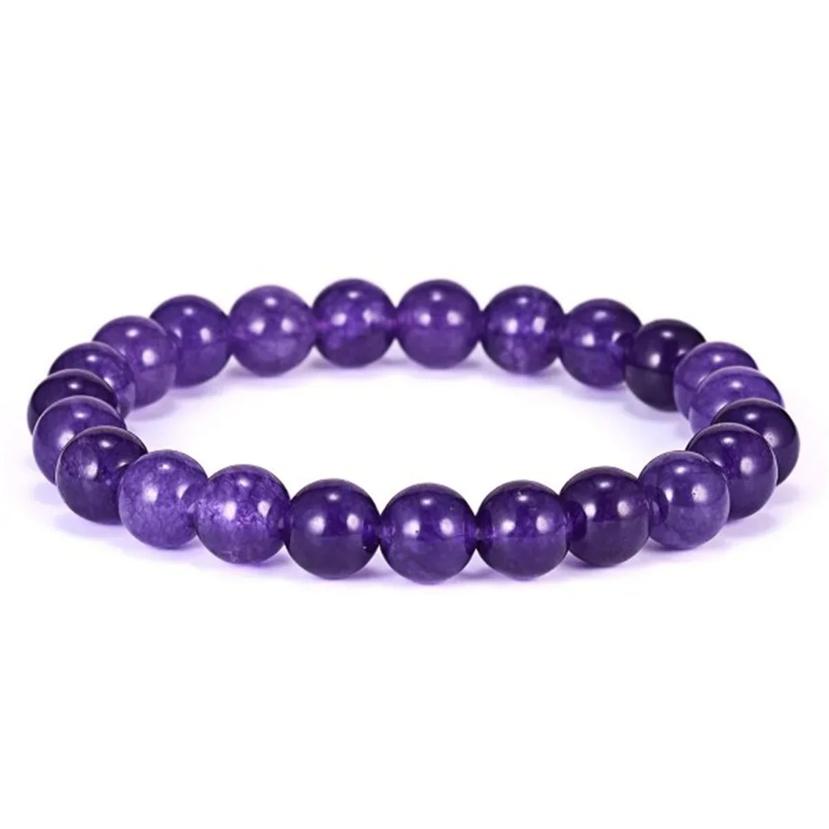 8mm Natural Stone Bracelet Multicolor Quartzs Amethysts Hematite