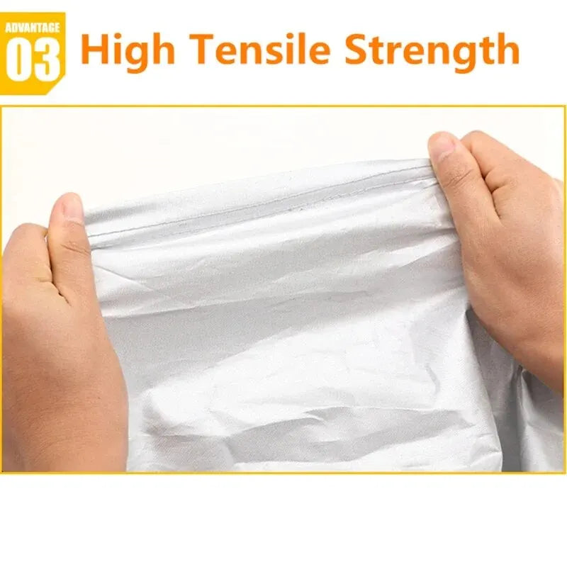 Car Cover Exterior Double Color Cover Sunshade Dustproof Protection with Reflective Strips Universal for Hatchback Sedan SUV