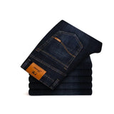 Autumn and Winter Stretch Men's Jeans Men's Style Straight and Versatile Denim Long Pants