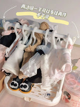 Dollhouse Simulation Plastic Miniture Doll Clothes Rack Garment