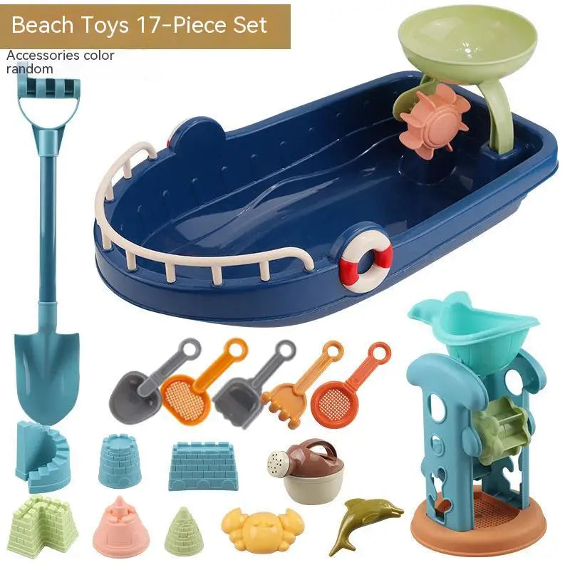 Beach Toys Sandbox Silicone Bucket Sand Toys Sandpit
