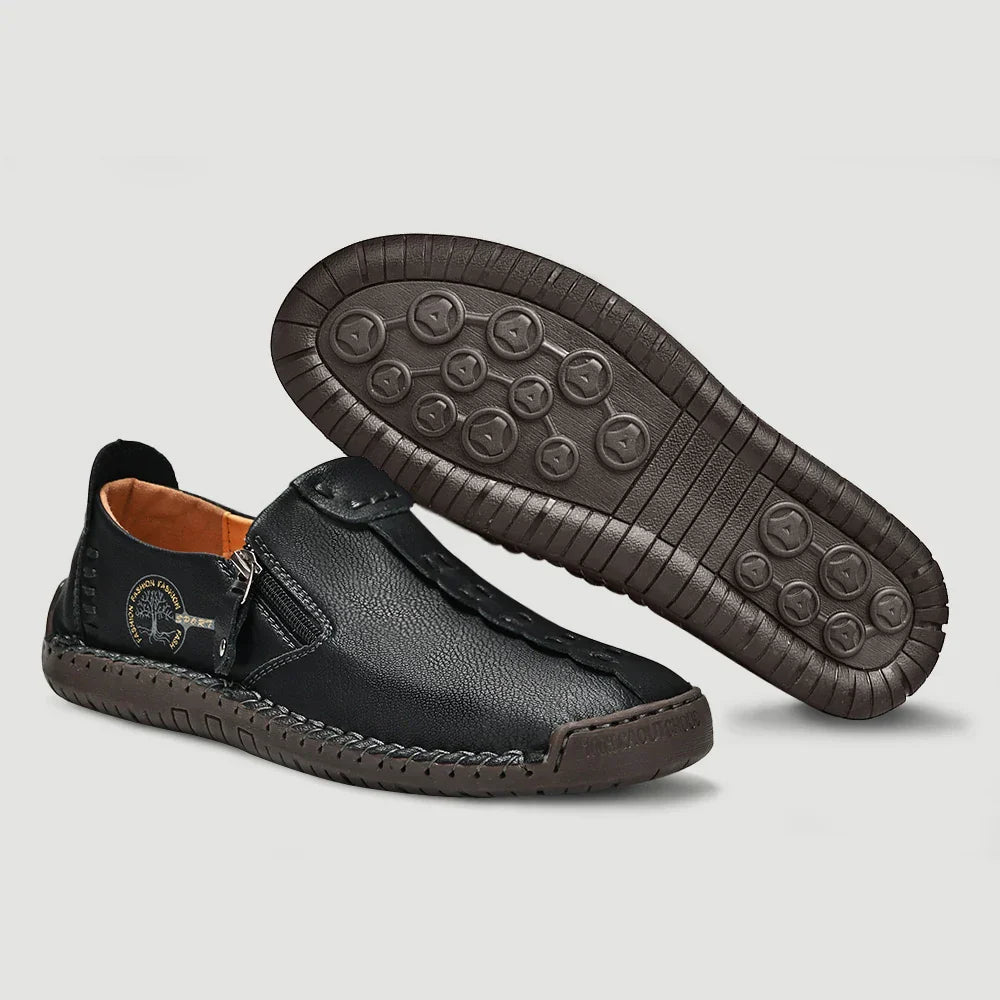 Handmade Leather Men Shoes Casual Slip on Loafers