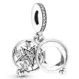 10Pcs/lot Hot Sale Star Moon Astronaut Charms Beads