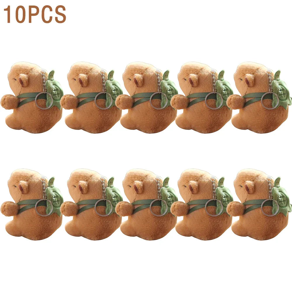 1-20PCS Cartoon Capybara Pendant Plush Toy Doll Bag