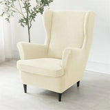 Polar Fleece Wing Chair Cover Stretch Wingback Sofa