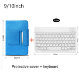 Universal Wireless Bluetooth Keyboard with Leather Case Stand