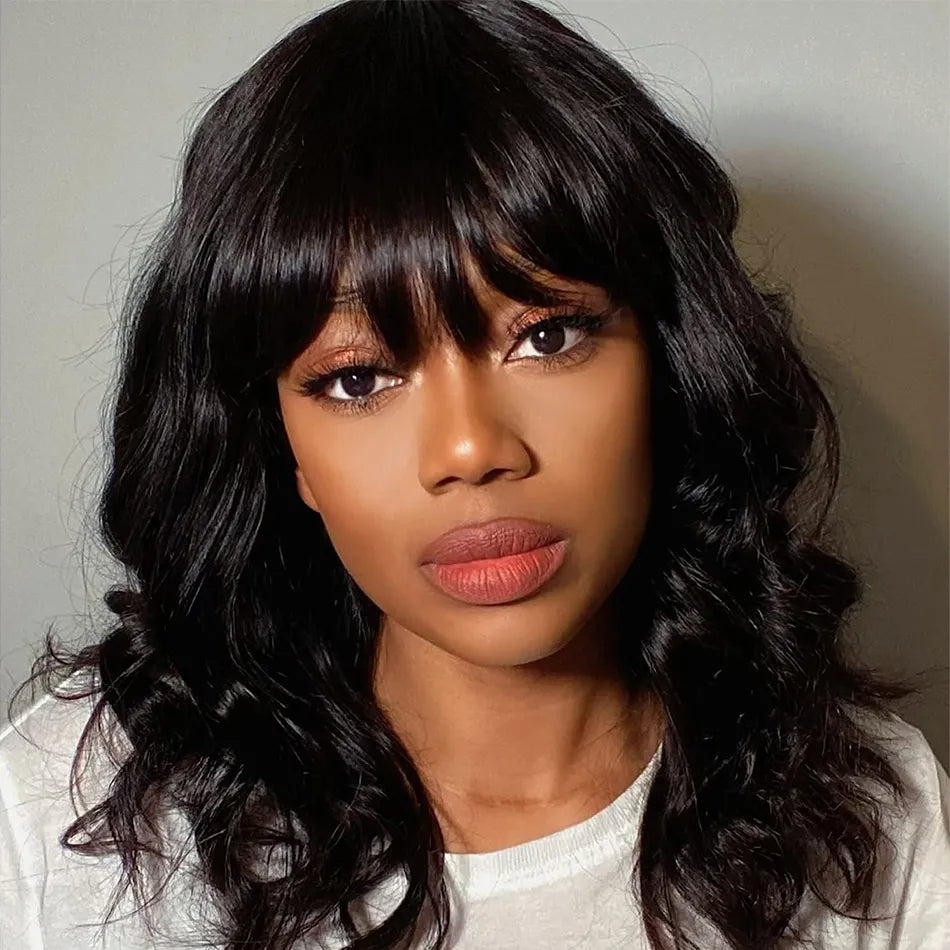 Body Wave Short Bob Human Hair Wig With