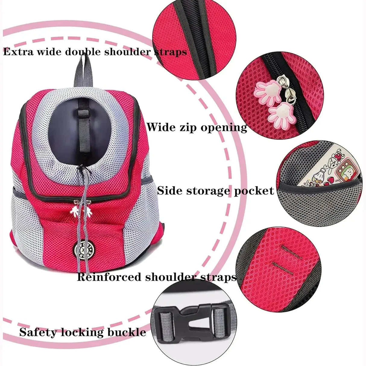 Dog Carrier Backpack Pet Dog Carrier Front Pack