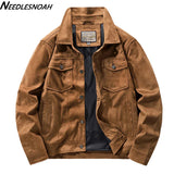 NEEDLESNOAH Men Vintage Brown Pilot Suede Jacket Spring