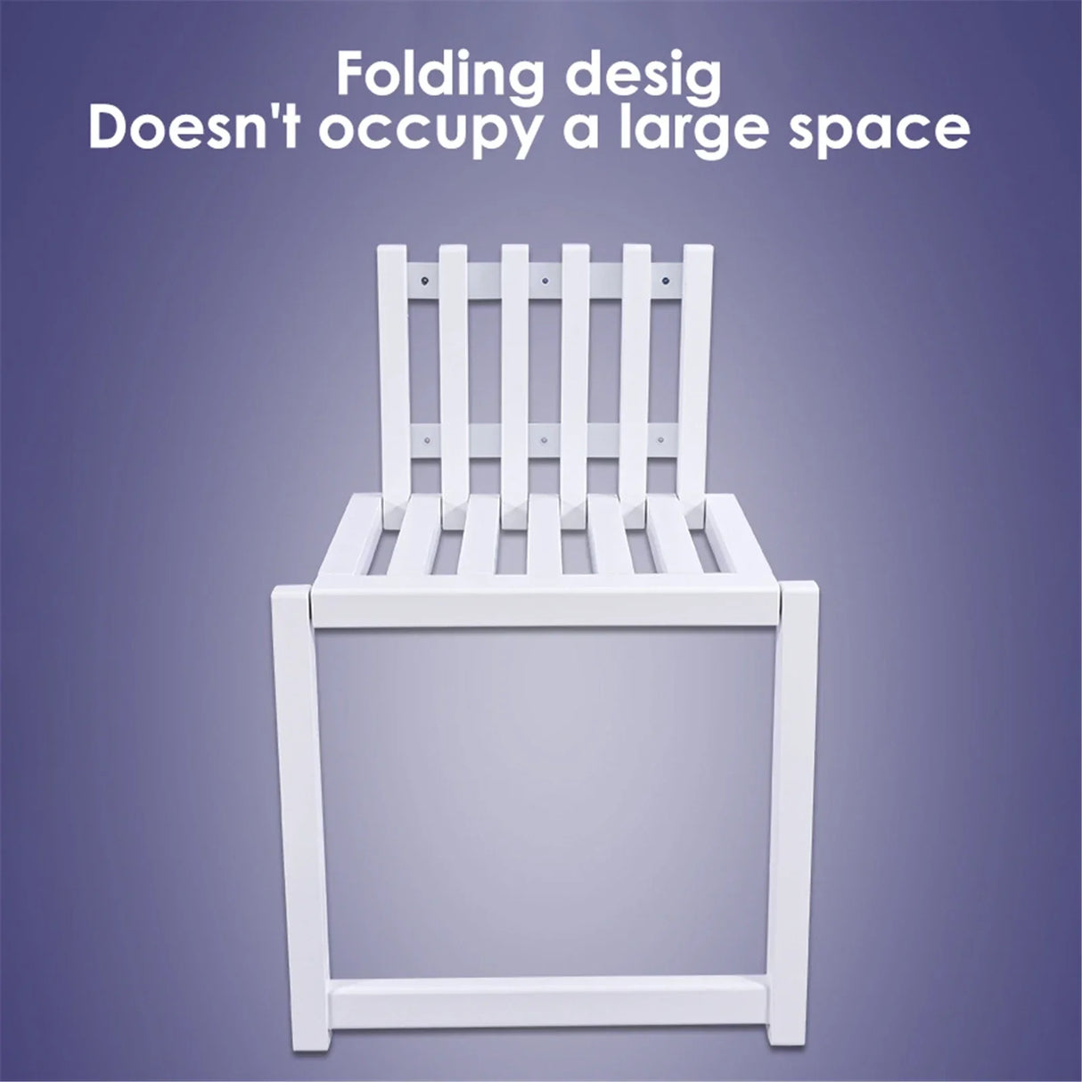 Wall Mounted Folding Chair Solid Wood Porch Chair