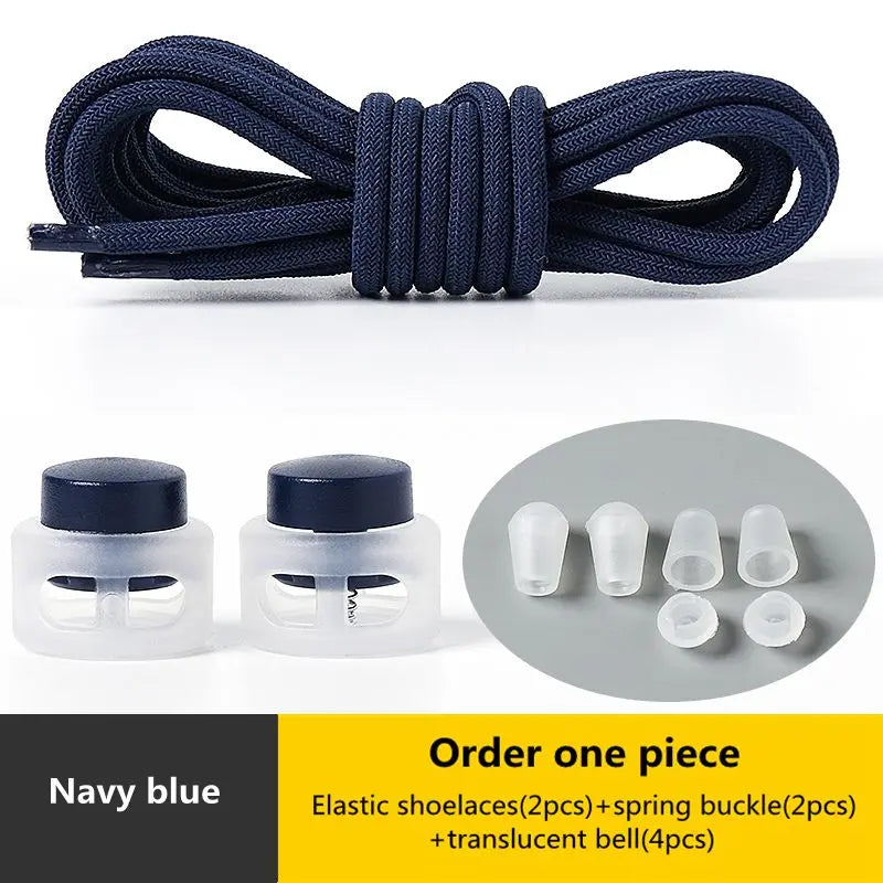 No Tie Shoelace Elastic Round Lock Shoe Laces