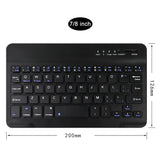 Universal Wireless Bluetooth Keyboard with Leather Case Stand