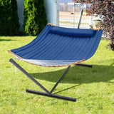 Curved-Bar Hammock with Stand, 2 Person Heavy Duty