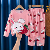 Stitch Mickey Pajamas Sets Spring Autumn Girls Teenager
