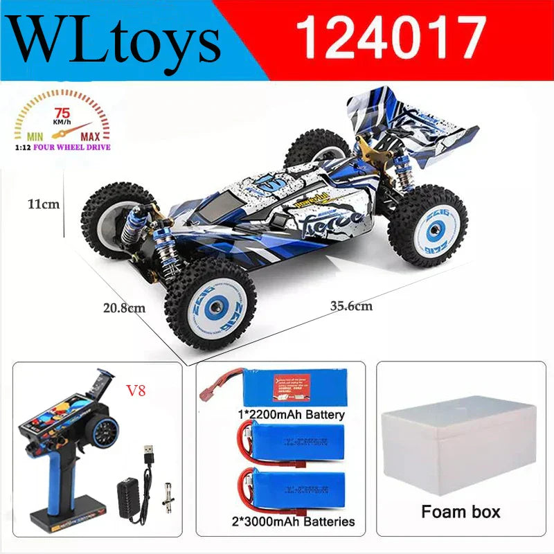 Wltoys New 124017-V8 1/12 2.4G Racing RC Cars