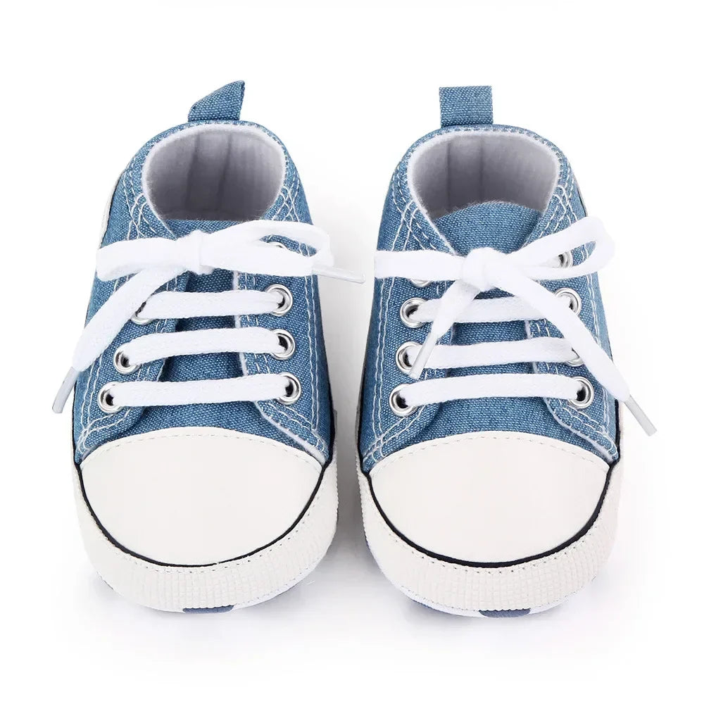 Baby Canvas Classic Sneakers Newborn Print Star Sports