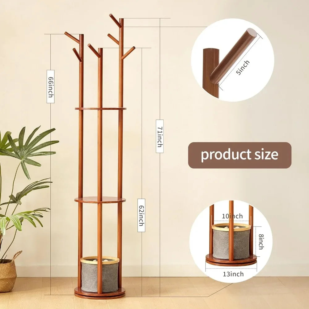 Hat Storage Rotary Coat Rack Backpacks for Women