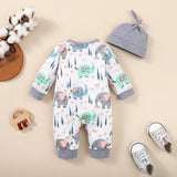 0-18 Months Baby Clothes Newborn Boy Romper Long