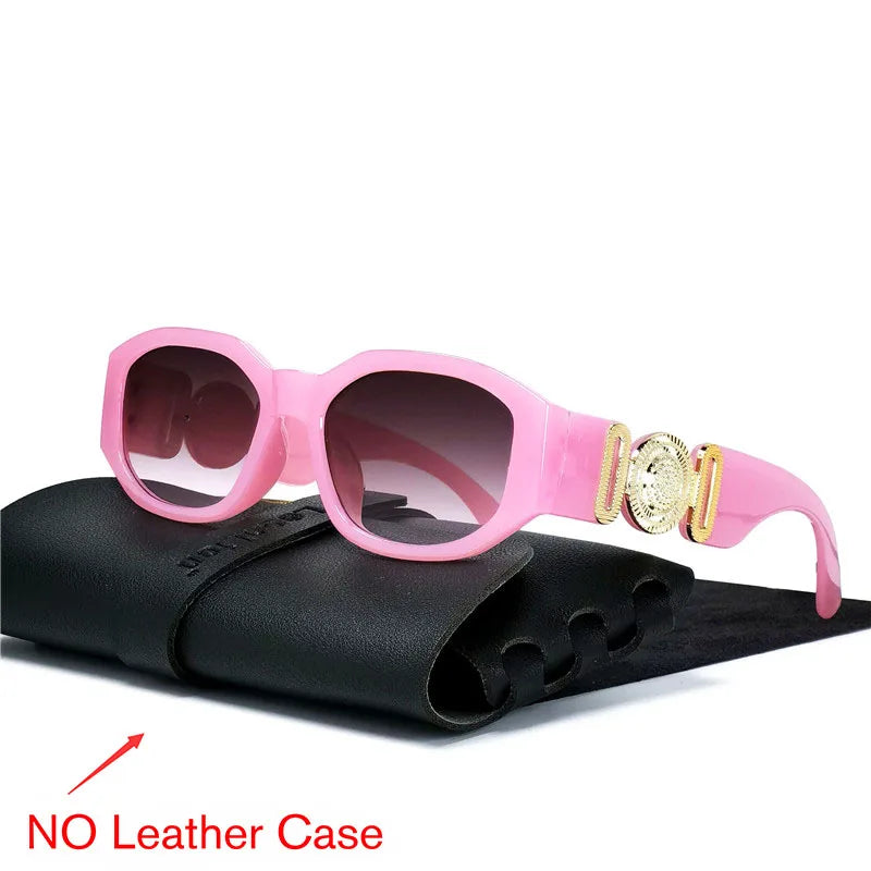 LeonLion Vintage Oval Sunglasses Women Brand Designer Glasses