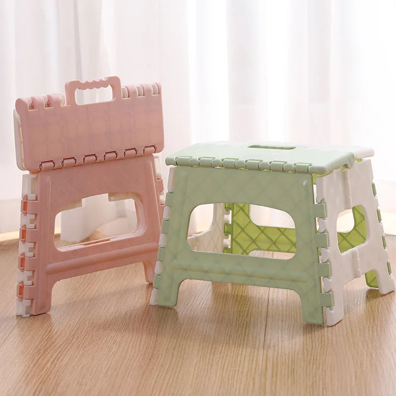 Foldable Stool Plastic Bathroom Chairs Outdoor Low Stool