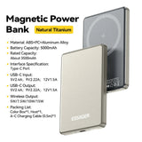 Essager Thin Wireless Power Bank 5000mAh Fast Charge