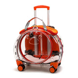 Small Transparent Pet Trolley Case Capsule Portable Dog