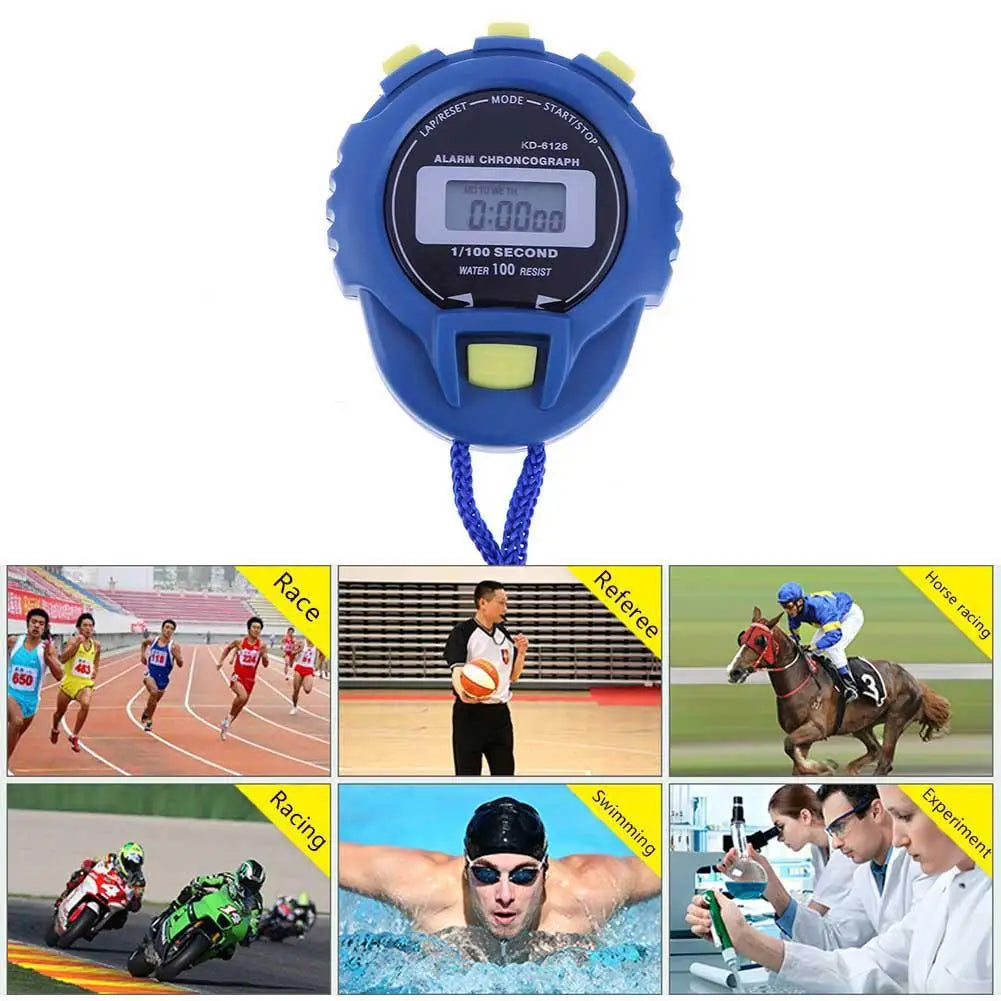 LCD Chronograph Digital Timer Stopwatch Sport Counter Odometer