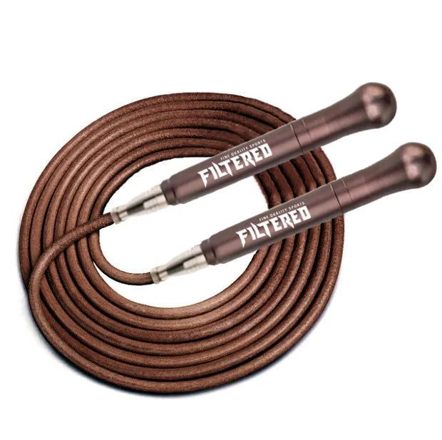 Filtered Sports Leather Bearing Jump Rope Speed Skipping