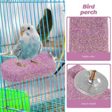 Hamster Teething Station Bird Parrot Perch Stand Perches