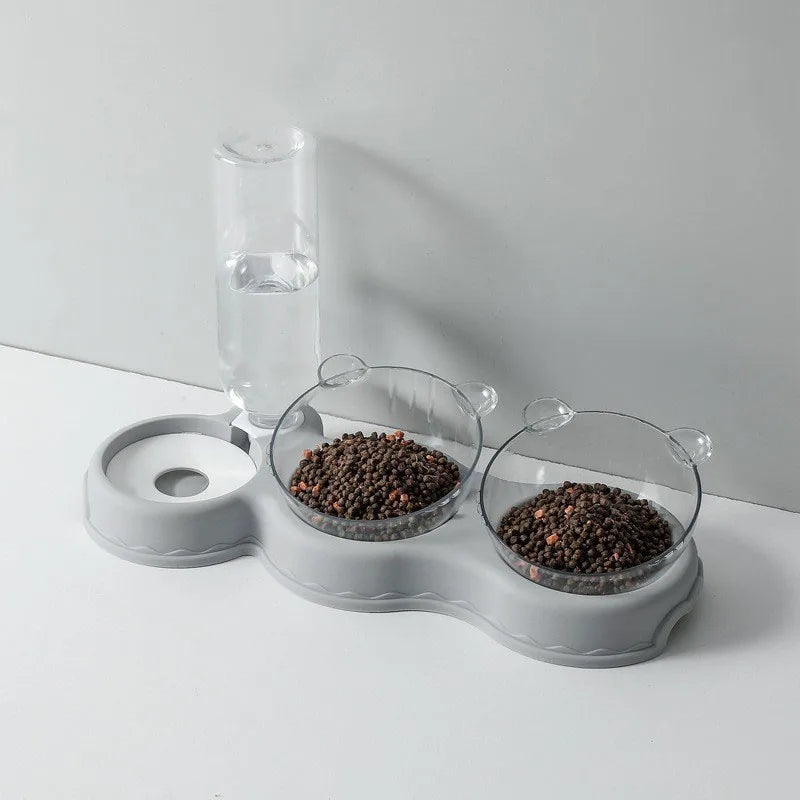 Cat Food Bowl Pet Feeder Automatic Feeder Water