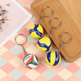 1xFashion PVC Volleyball Keychain Ornaments Business Volleyball Gifts