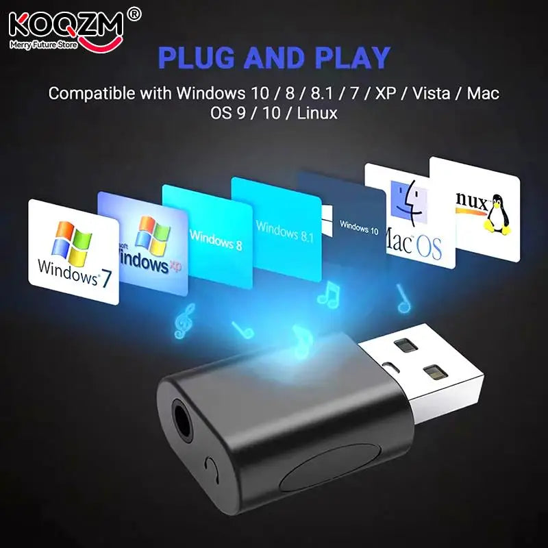 USB Sound Card USB To 3.0mm 3.5mm Audio