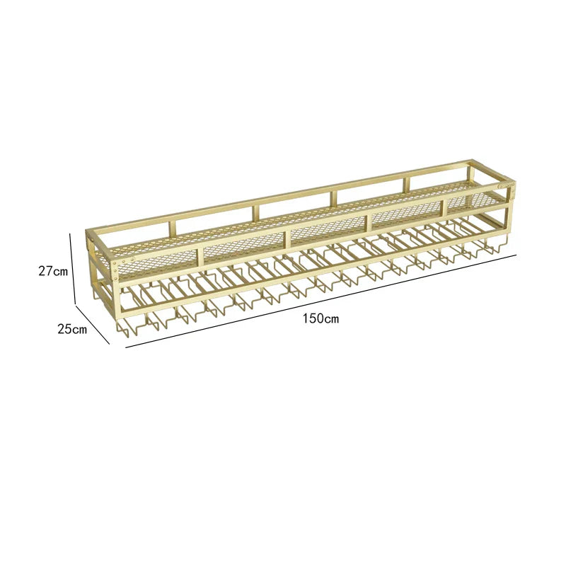 Bar Metal Wine Rack Display Wall Mounted Club