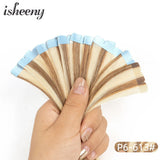 Isheeny Mini Tape Hair Extensions 12"-24" Machine Remy