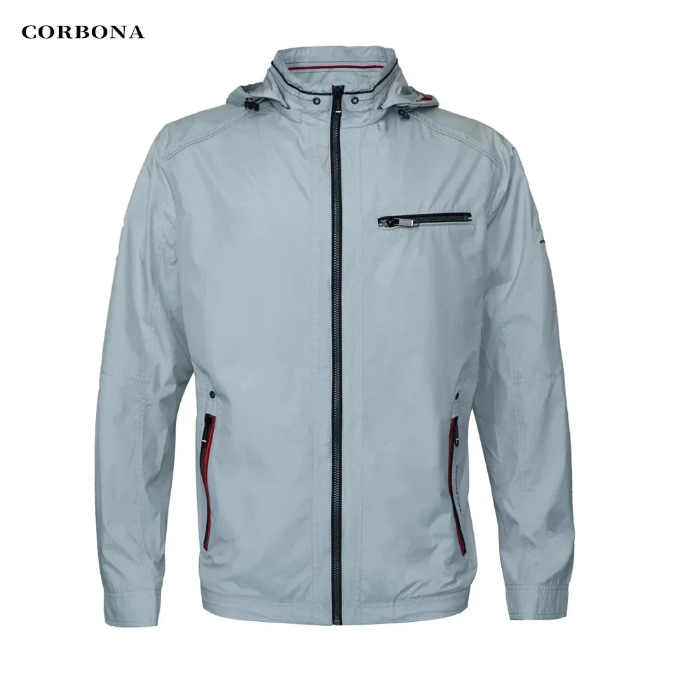CORBONA 2024 New Men Lightweight Jacket Spring Summer