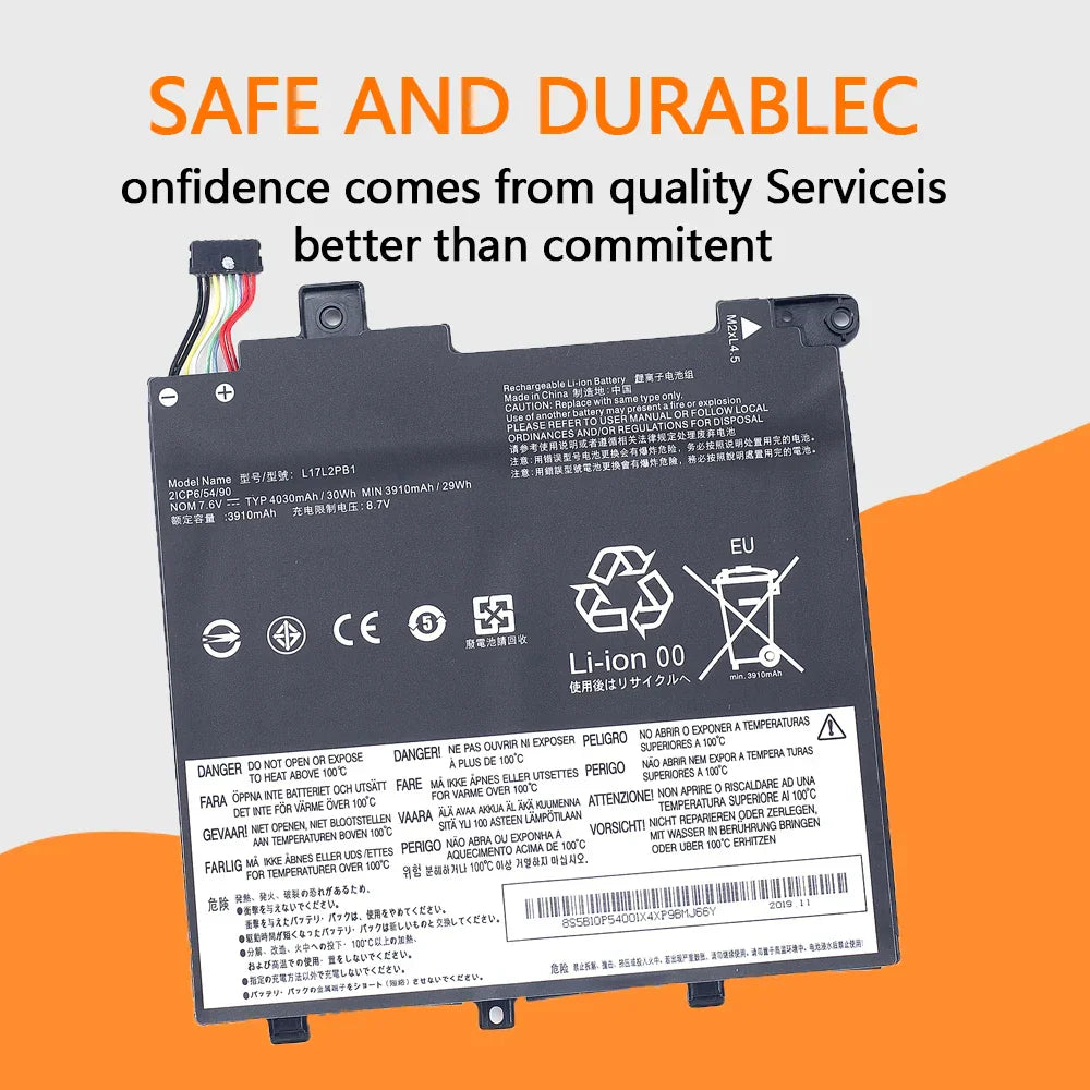 L17C2PB1 Laptop Battery For Lenovo V330-14IKB 14ARR V130-14IGM