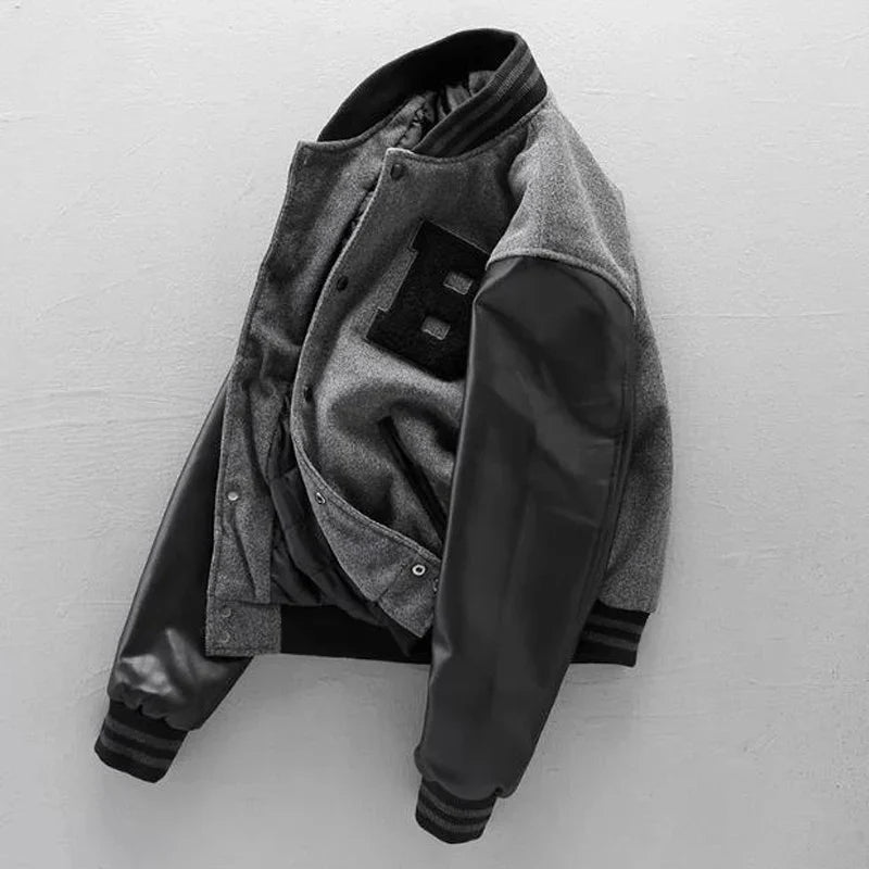 American High Street Thick Baseball Jacket for Men