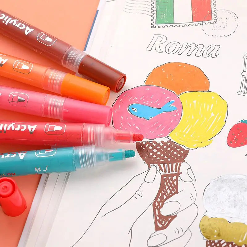 36 Colors Acrylic Paint Markers Pens Set for