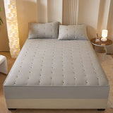 Super Thick Mattress Cover Quilted Embroidered Bed Cover