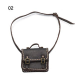 New 1/6 1/8 1/12 Dolls Backpack PU Leather
