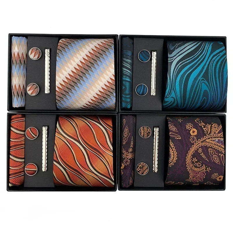 Luxury Tie Set Gift Box for Men Jacquard