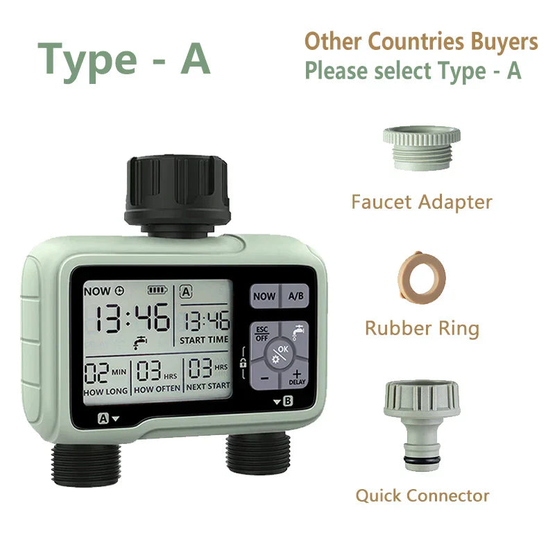 Super Timing System 2-Outlet Water Timer Precisely Watering