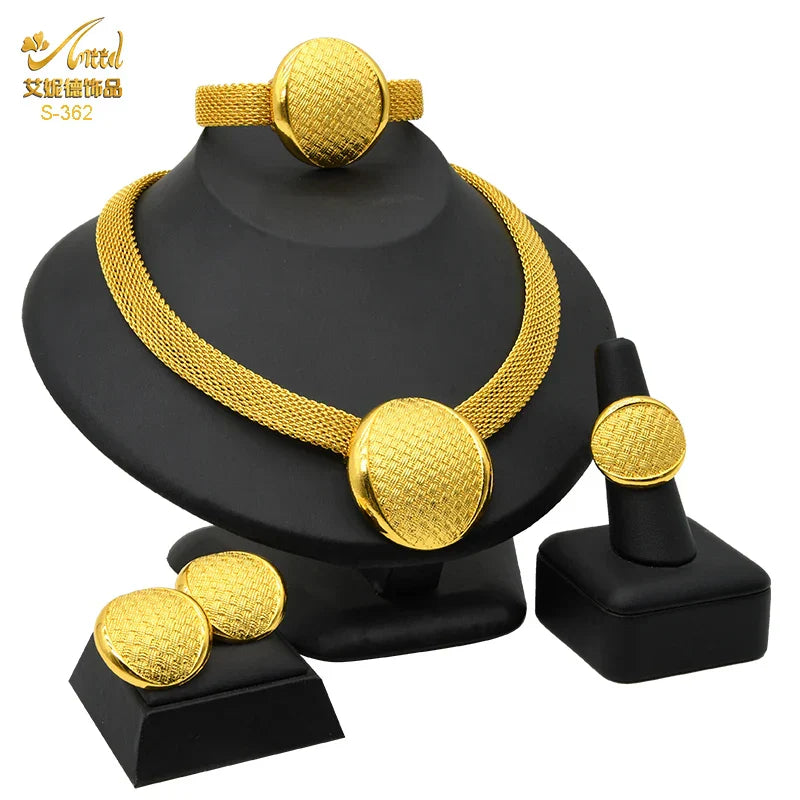 Indian Luxury Necklace Jewelry Sets For Women Dubai