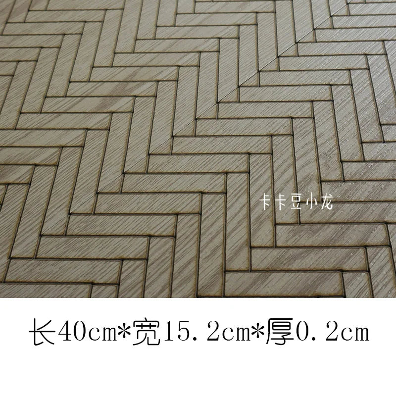 1/6 1/12 Dollhouse Wood Floor PVC Imitation Wood